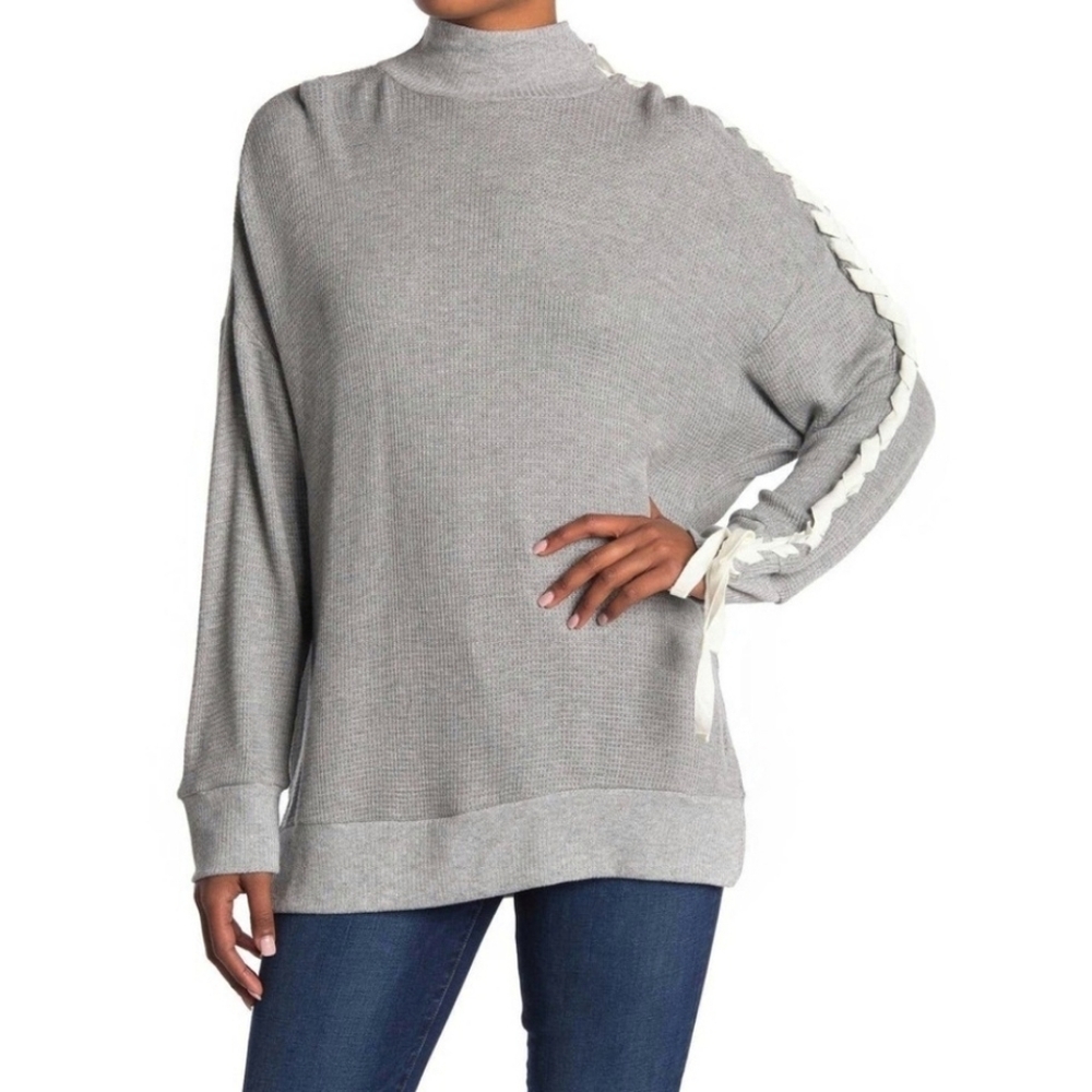 🌸NEW Free People | Gray Sweatshirt Long Sleeve M